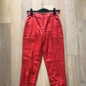 J. Crew Women’s Easy Pant in Stretch Linen size 0T